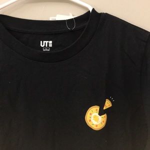 ❤️3/$25❤️NWT UNIQLO x Gudetama T Shirt Black Pizza